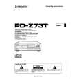 Cover page of PIONEER PD-Z73T Owner's Manual