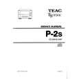 Cover page of TEAC P2S Service Manual