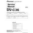 Cover page of PIONEER DV-C36 Service Manual
