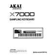 Cover page of AKAI X7000 Owner's Manual
