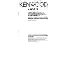 Cover page of KENWOOD KAC-719 Owner's Manual