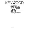 Cover page of KENWOOD KXF-W3030 Owner's Manual