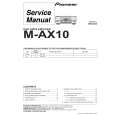 Cover page of PIONEER M-AX10 Service Manual