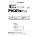 Cover page of PIONEER VSX806RDS Service Manual