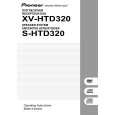 Cover page of PIONEER XV-HTD320/KUCXJ Owner's Manual
