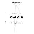 Cover page of PIONEER C-AX10/KU/CA Owner's Manual