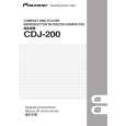 Cover page of PIONEER CDJ-200/RFXJ Owner's Manual