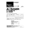 Cover page of PIONEER A502R-G Service Manual