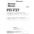 Cover page of PIONEER PD-F27 Service Manual