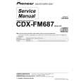 Cover page of PIONEER CDX-FM687 Service Manual