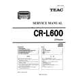 Cover page of TEAC CLR600 Service Manual