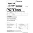 Cover page of PIONEER PDR-609/KU/CA Service Manual