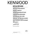 Cover page of KENWOOD KCA-RC405J Owner's Manual