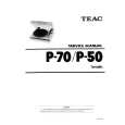 Cover page of TEAC P-50 Service Manual