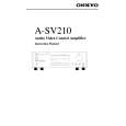 Cover page of ONKYO A-SV210 Owner's Manual