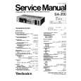 Cover page of TECHNICS SA350 Service Manual