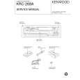 Cover page of KENWOOD KRC268A Service Manual