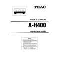 Cover page of TEAC A-H400 Service Manual
