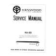 Cover page of KENWOOD KA-80 Service Manual