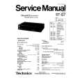 Cover page of TECHNICS STG7 Service Manual