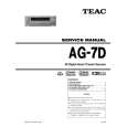 Cover page of TEAC AG-7D Service Manual