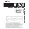 Cover page of TEAC W860R Owner's Manual