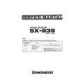 Cover page of PIONEER SX-939 Service Manual