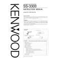 Cover page of KENWOOD SS-3300 Owner's Manual