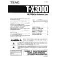Cover page of TEAC TX3000 Owner's Manual
