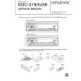 Cover page of KENWOOD KDC-X459 Service Manual