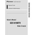 Cover page of PIONEER GEX-6100TV Owner's Manual