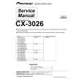 Cover page of PIONEER CX-3026 Service Manual