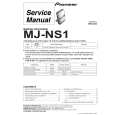 Cover page of PIONEER MJ-NS1/ZPW/DF Service Manual