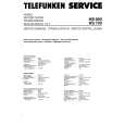 Cover page of TELEFUNKEN HS650 Service Manual