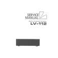 Cover page of LUXMAN LV112 Service Manual