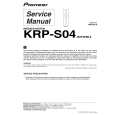 Cover page of PIONEER KRP-S04/SXTW/WL5 Service Manual