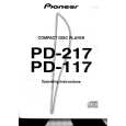 Cover page of PIONEER PD117 Owner's Manual