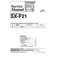 Cover page of PIONEER SXF21 Service Manual