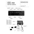 Cover page of KENWOOD KDC75R Service Manual