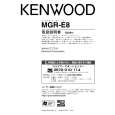 Cover page of KENWOOD MGR-E8 Owner's Manual