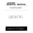 Cover page of ALPINE MRV-T757 Service Manual