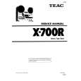 Cover page of TEAC X-700R Service Manual