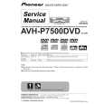 Cover page of PIONEER AVH-P7500DVD/UC Service Manual