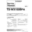 Cover page of PIONEER TS-WX100BPA XL/UC Service Manual