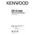 Cover page of KENWOOD DP-K1000 Owner's Manual