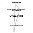 Cover page of PIONEER VSA-E03/HYXJI/GR Owner's Manual