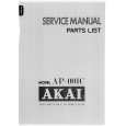 Cover page of AKAI AP-001 Service Manual