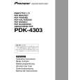 Cover page of PIONEER PDK-4303 Owner's Manual