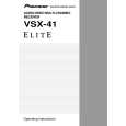Cover page of PIONEER VSX-41/KUXJI/CA Owner's Manual
