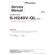 Cover page of PIONEER S-H240V-QL/SXTWEW5 Service Manual